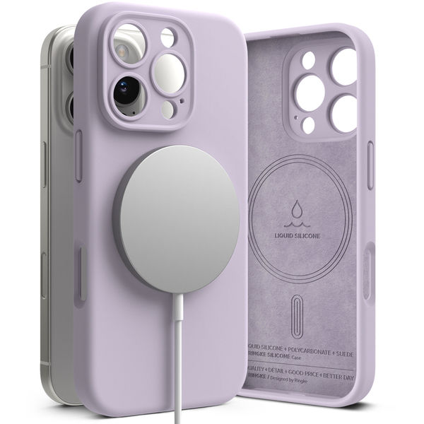 Ringke - Silicone Magnetic MagSafe - iPhone 16 Pro - Lavender