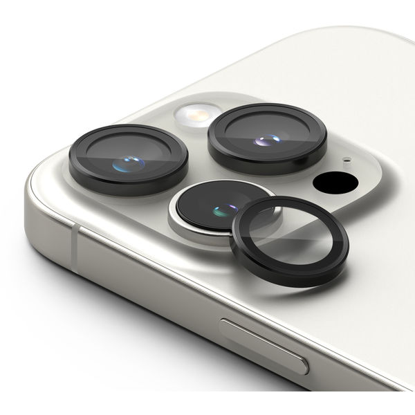 Ringke - Camera Lens Frame Glass (2 pack) - iPhone 16 Pro / iPhone 16 Pro Max - Black