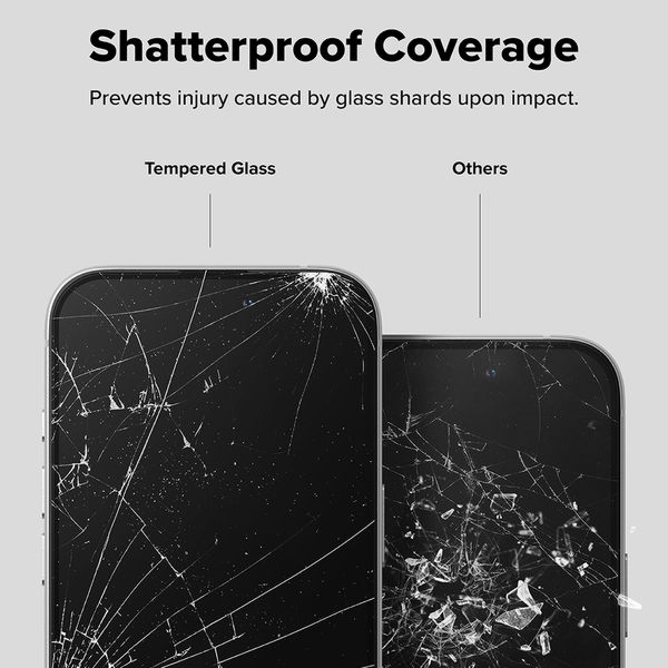 Ringke - Easy Slide Tempered Glass (2 pack) - iPhone 16 / iPhone 15 - Clear