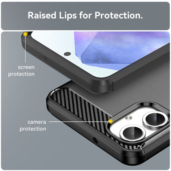 Techsuit - Carbon Silicone - Samsung Galaxy A06 - Black