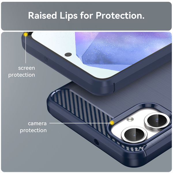 Techsuit - Carbon Silicone - Samsung Galaxy A06 - Blue