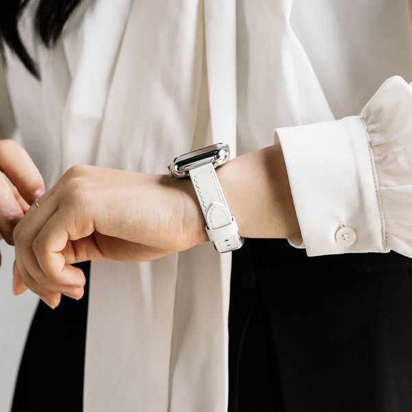 Ringke - Leather One Slim - Apple Watch SE 40mm - White