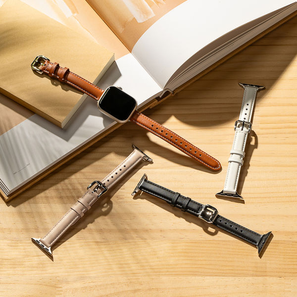 Ringke - Leather One Padded Slim - Apple Watch SE 40mm - Cozy Pink