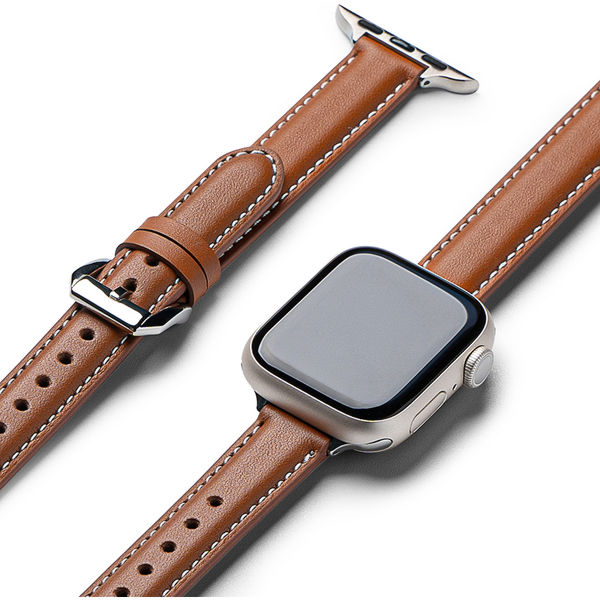 Ringke - Leather One Padded Slim - Apple Watch SE 40mm - Brown