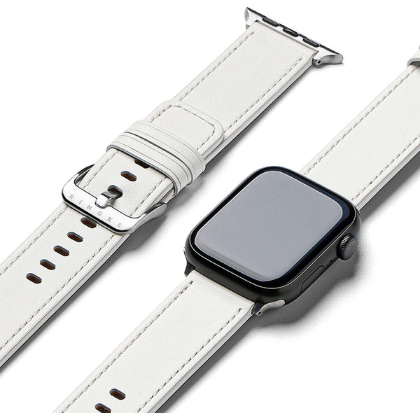 Ringke - Leather One Basic - Apple Watch 6 44mm - White