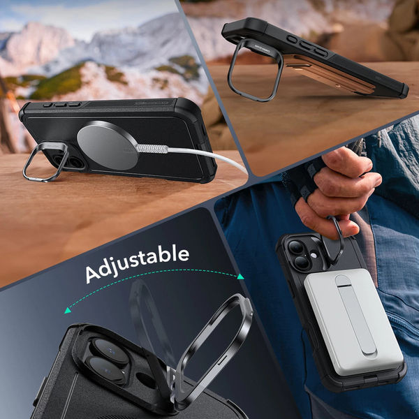 ESR - Cyber Armor Kickstand - iPhone 16 Plus - Black