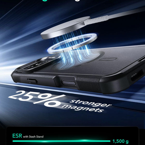 ESR - Cyber Armor Kickstand - iPhone 16 Plus - Black