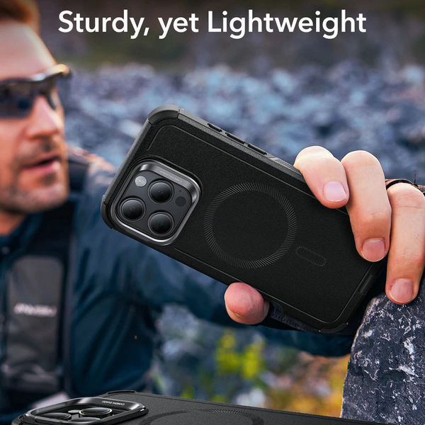 ESR - Cyber Armor Kickstand - iPhone 16 Pro Max - Black