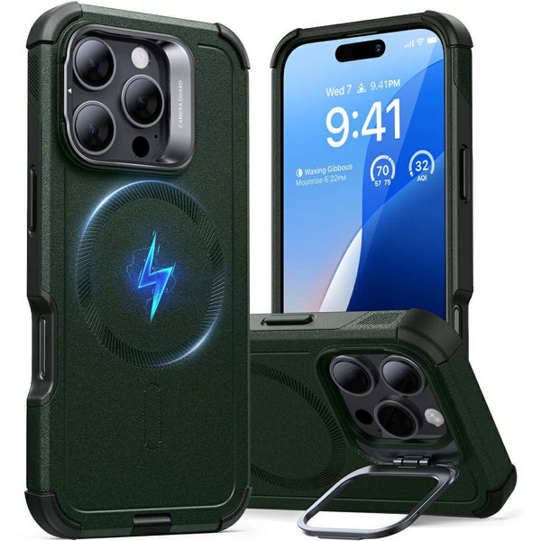 ESR - Cyber Armor Kickstand - iPhone 16 Pro Max - Green