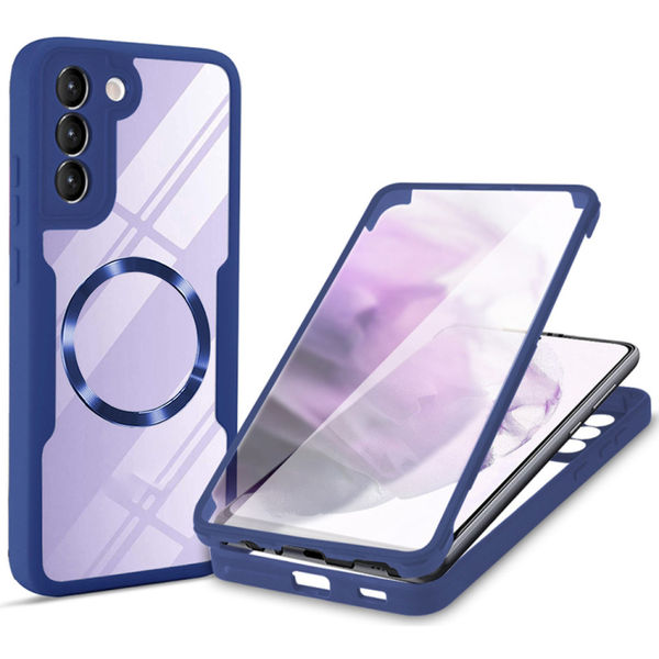 Techsuit - ColorVerse 360 MagSafe Series + Screen Protector - Samsung Galaxy S21 FE 5G - Blue