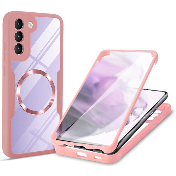 Techsuit - ColorVerse 360 MagSafe Series + Screen Protector - Samsung Galaxy S22 Plus 5G - Pink