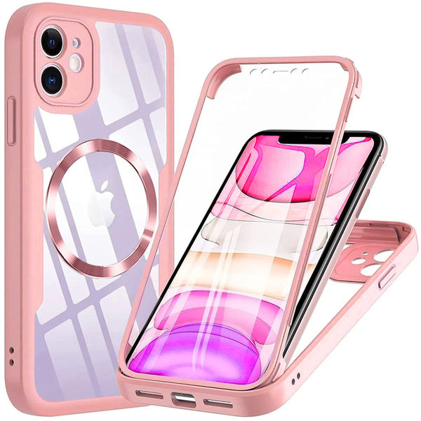Techsuit - ColorVerse 360 MagSafe Series + Screen Protector - iPhone 11 - Pink