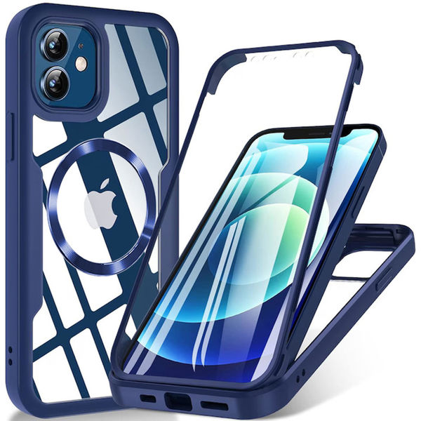 Techsuit - ColorVerse 360 MagSafe Series + Screen Protector - iPhone 11 - Blue