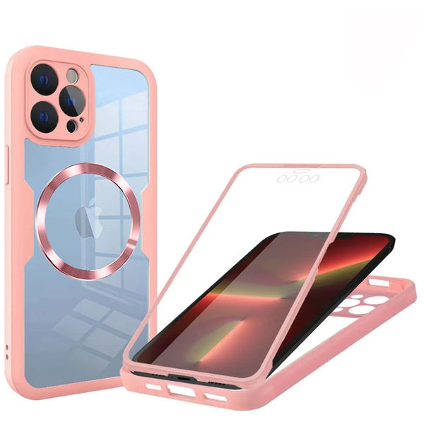 Techsuit - ColorVerse 360 MagSafe Series + Screen Protector - iPhone 13 Pro - Pink