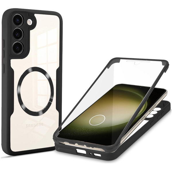 Techsuit - ColorVerse 360 MagSafe Series + Screen Protector - Samsung Galaxy S23 Plus - Black