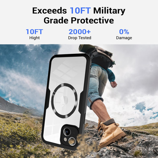 Techsuit - ColorVerse 360 MagSafe Series + Screen Protector - iPhone 15 - Pink