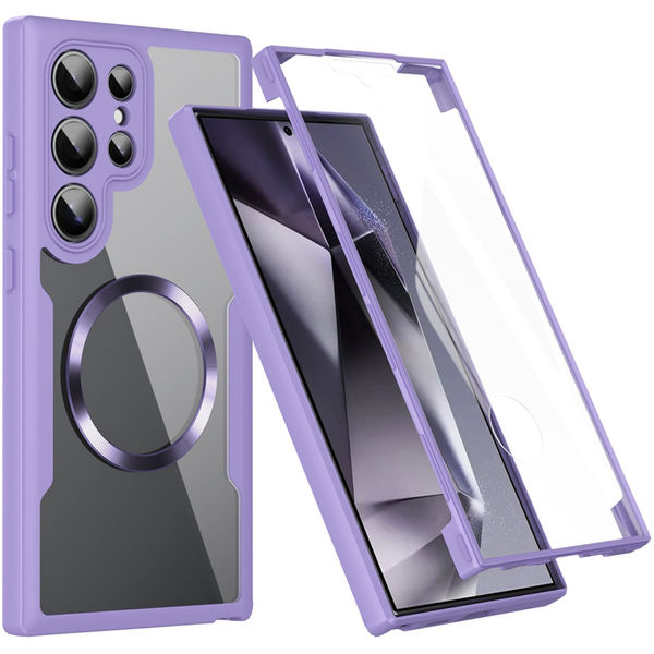 Techsuit - ColorVerse 360 MagSafe Series + Screen Protector - Samsung Galaxy S24 Ultra - Purple