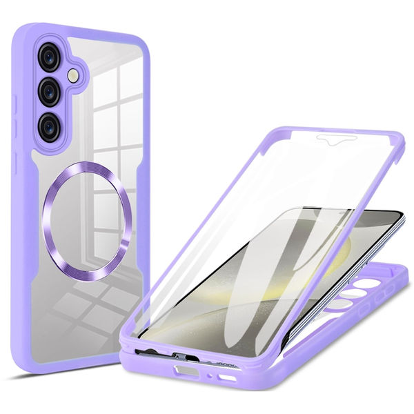 Techsuit - ColorVerse 360 MagSafe Series + Screen Protector - Samsung Galaxy S24 Plus - Purple