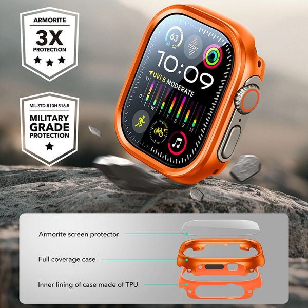 ESR - Armorite Protection Set - Apple Watch Ultra / Ultra 2 - Titanium