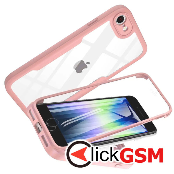 Techsuit - ColorVerse 360 Series + Screen Protector - iPhone 7 / 8 / SE 2, SE 2020 / SE 3, SE 2022 - Pink