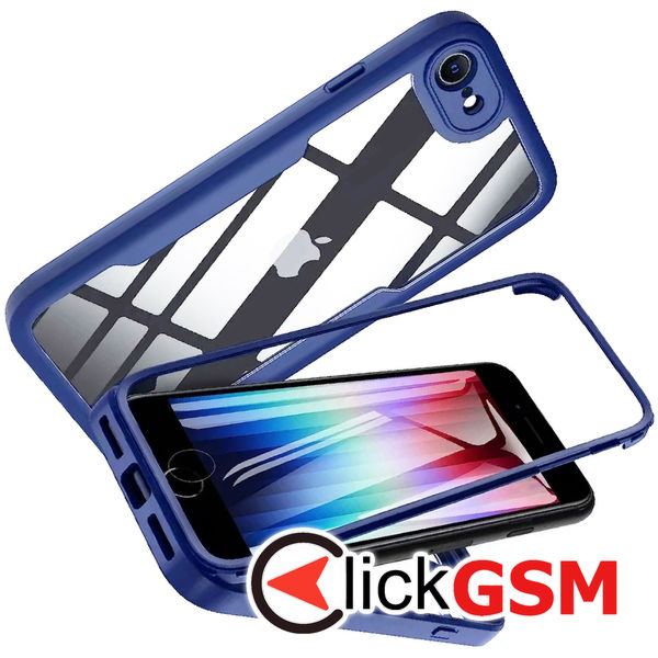 Techsuit - ColorVerse 360 Series + Screen Protector - iPhone 7 / 8 / SE 2, SE 2020 / SE 3, SE 2022 - Blue