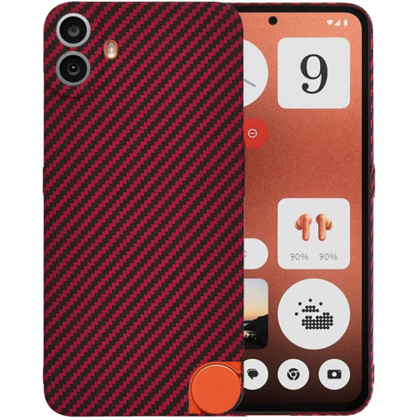 Techsuit - Carbonite FiberShell - Nothing CMF Phone 1 - Red