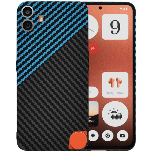 Techsuit - Carbonite FiberShell - Nothing CMF Phone 1 - Blue Pulse