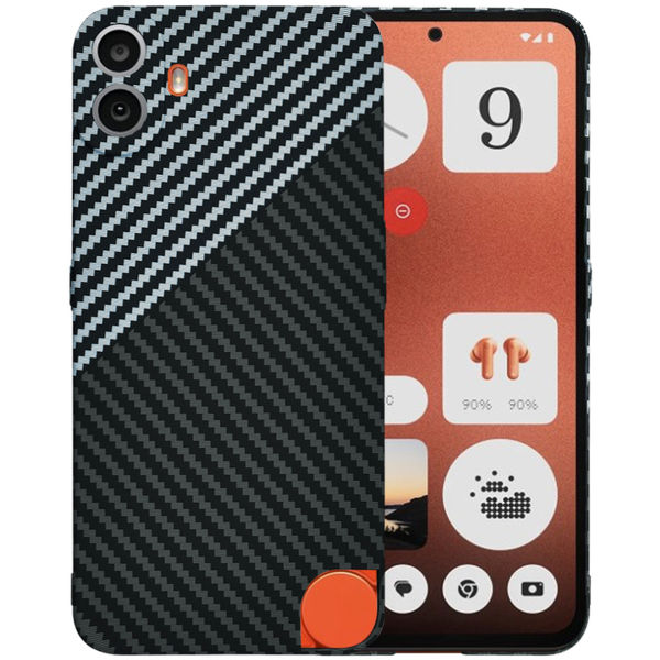 Techsuit - Carbonite FiberShell - Nothing CMF Phone 1 - Stealth Gray
