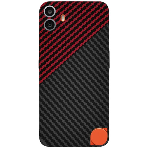 Techsuit - Carbonite FiberShell - Nothing CMF Phone 1 - Red Vortex