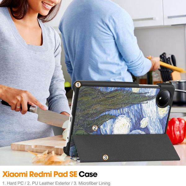 Techsuit - FoldPro - Xiaomi Redmi Pad SE 4G 8.7 - Starry Night