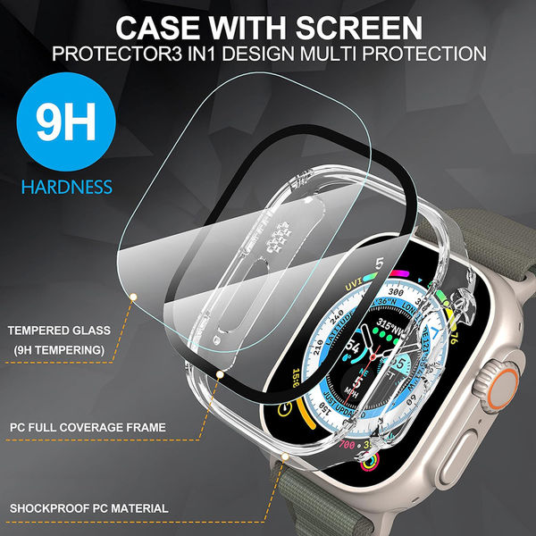 Techsuit - Defense360 Pro - Apple Watch Ultra / Ultra 2 - Clear