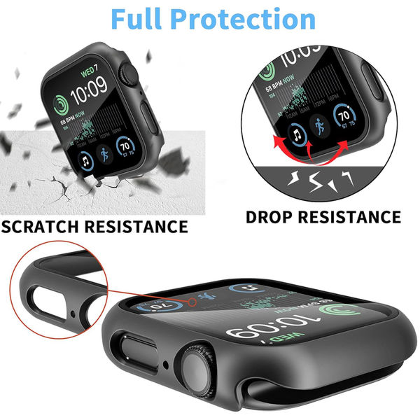 Techsuit - Defense360 Pro - Apple Watch 4 / 5 / 6 / SE (44mm) - Black