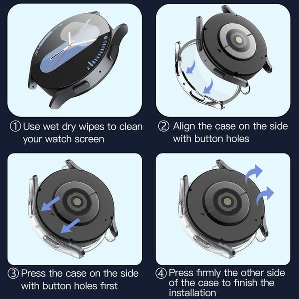 Techsuit - Defense360 Pro - Samsung Galaxy Watch7 (40mm) - Clear