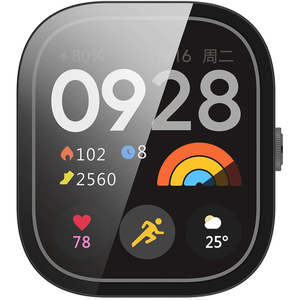 Techsuit - Defense360 Pro - Xiaomi Redmi Watch 4 - Black