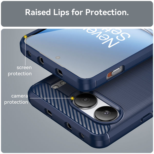 Techsuit - Carbon Silicone - OnePlus Nord 4 - Blue