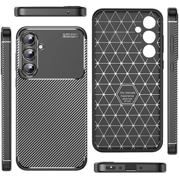 Techsuit - CarbonFiber - Samsung Galaxy A16 4G / A16 5G - Black