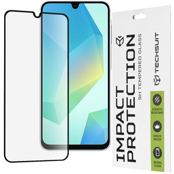 Techsuit - 111D Full Cover / Full Glue Glass - Samsung Galaxy A16 4G / A16 5G - Black