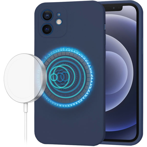 Techsuit - SoftFlex MagSafe - iPhone 12 - Navy Blue