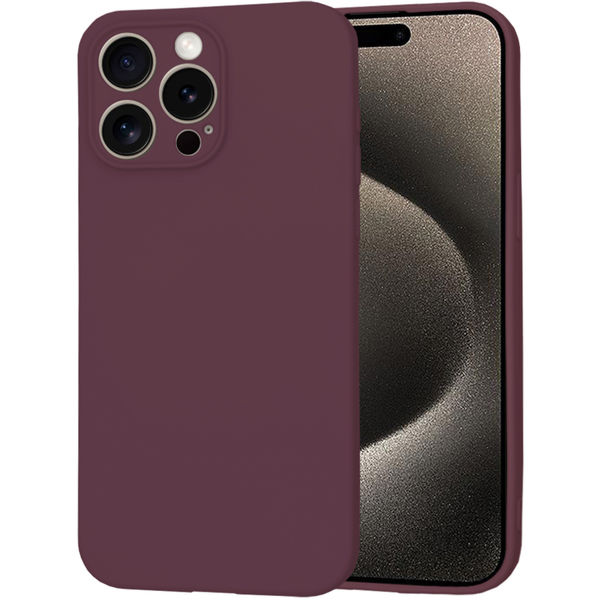 Techsuit - SoftFlex MagSafe - iPhone 15 Pro Max - Plum Red