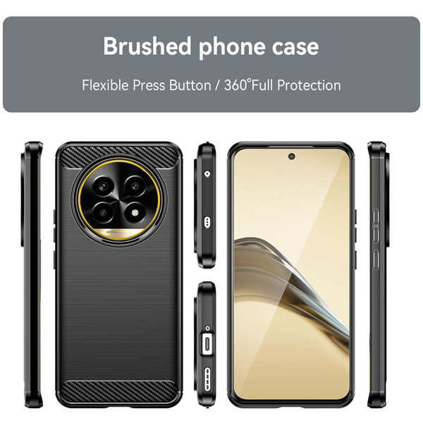 Techsuit - Carbon Silicone - Realme 13 Pro / 13 Pro+ - Black