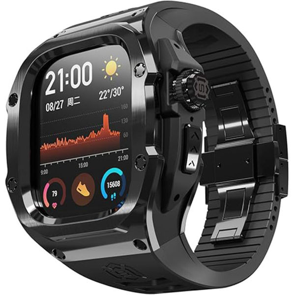 ShellBox - Waterproof IP68 + Watchband - Apple Watch Ultra / Ultra 2 - Black