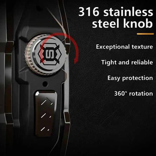 ShellBox - Waterproof IP68 + Watchband - Apple Watch Ultra / Ultra 2 - Black