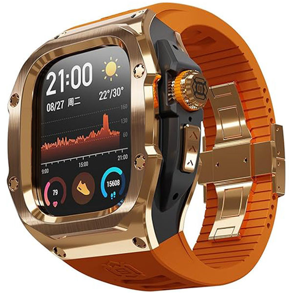 ShellBox - Waterproof IP68 + Watchband - Apple Watch Ultra / Ultra 2 - Rose Gold