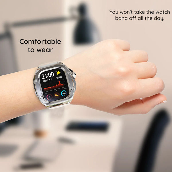 ShellBox - Waterproof IP68 + Watchband - Apple Watch Ultra / Ultra 2 - Rose Gold