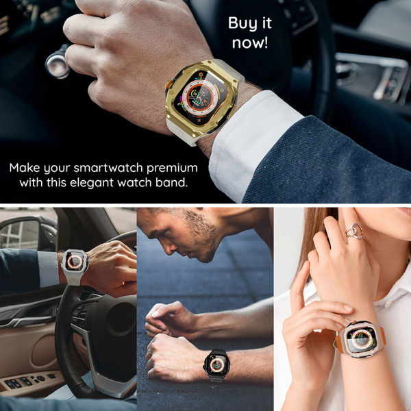 ShellBox - Waterproof IP68 + Watchband - Apple Watch Ultra / Ultra 2 - Rose Gold