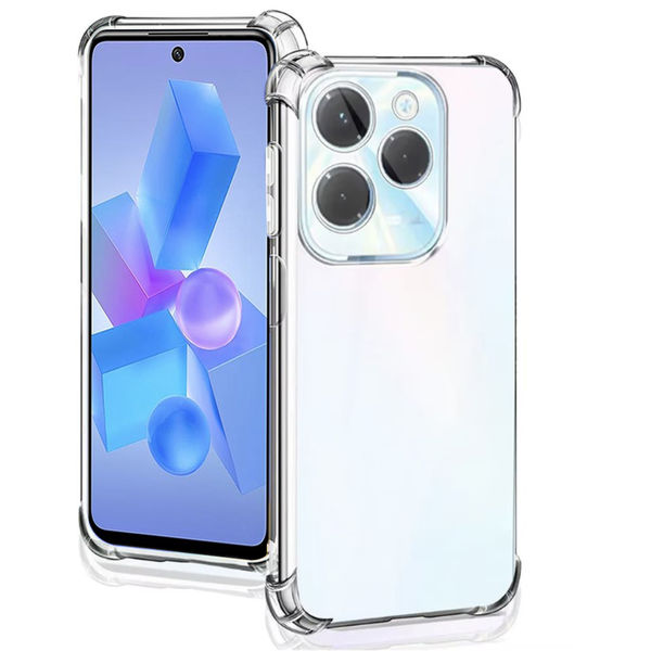 Techsuit - Shockproof Clear Silicone - Infinix Hot 40 / 40 Pro - Clear