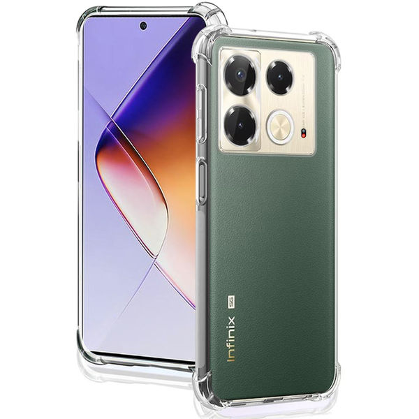 Techsuit - Shockproof Clear Silicone - Infinix Note 40 - Clear