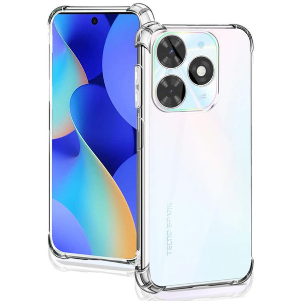 Techsuit - Shockproof Clear Silicone - Tecno Spark 20 - Clear