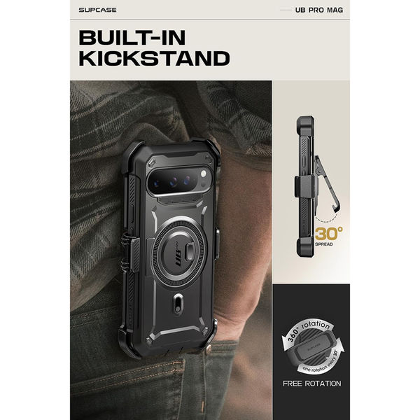 Supcase - Unicorn Beetle Pro MagSafe - Google Pixel 9 Pro XL - Black