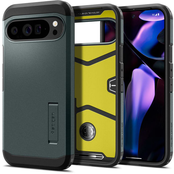 Spigen - Tough Armor - Google Pixel 9 Pro XL - Abyss Green